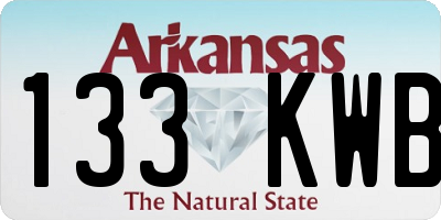 AR license plate 133KWB