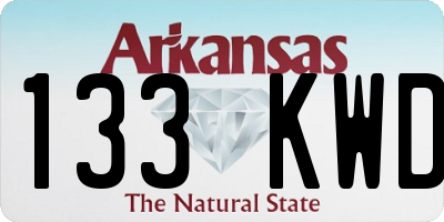 AR license plate 133KWD
