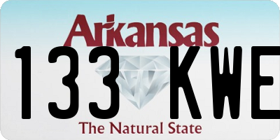 AR license plate 133KWE