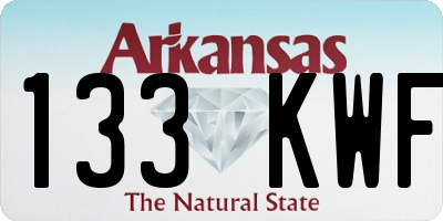 AR license plate 133KWF