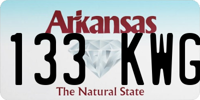 AR license plate 133KWG