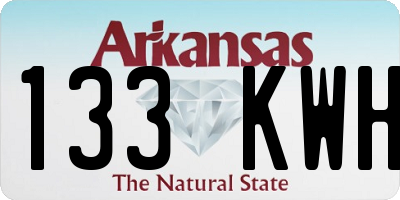 AR license plate 133KWH