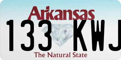 AR license plate 133KWJ