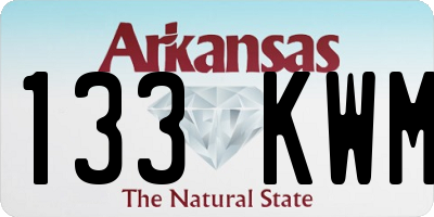 AR license plate 133KWM