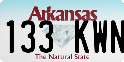 AR license plate 133KWN
