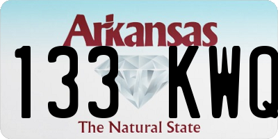 AR license plate 133KWQ
