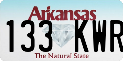 AR license plate 133KWR