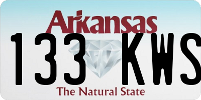 AR license plate 133KWS