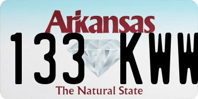 AR license plate 133KWW