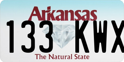 AR license plate 133KWX