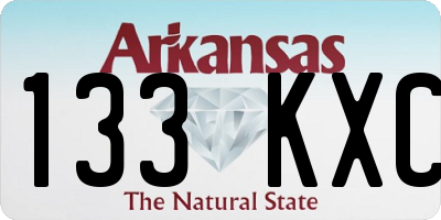 AR license plate 133KXC