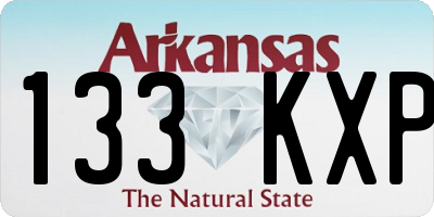 AR license plate 133KXP