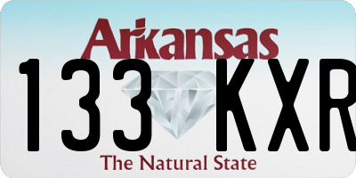AR license plate 133KXR