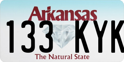 AR license plate 133KYK