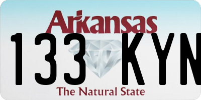 AR license plate 133KYN