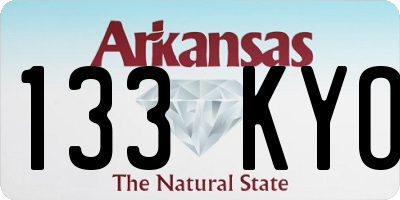 AR license plate 133KYO