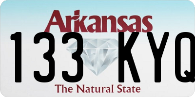 AR license plate 133KYQ