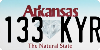 AR license plate 133KYR
