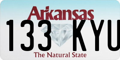 AR license plate 133KYU