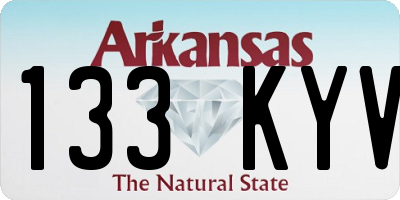 AR license plate 133KYV