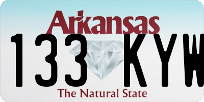 AR license plate 133KYW