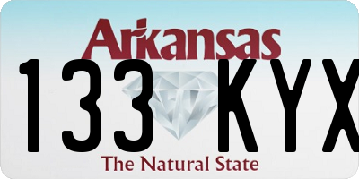 AR license plate 133KYX