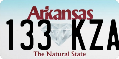 AR license plate 133KZA