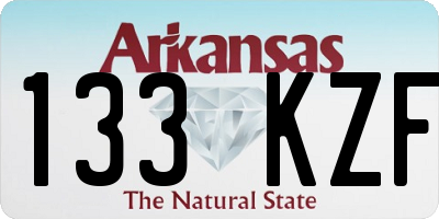 AR license plate 133KZF
