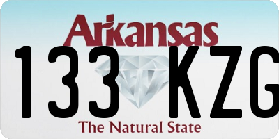AR license plate 133KZG