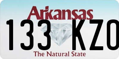 AR license plate 133KZO