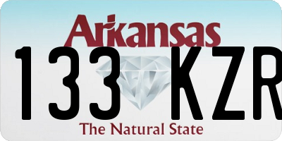 AR license plate 133KZR