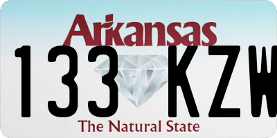 AR license plate 133KZW