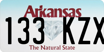 AR license plate 133KZX