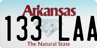 AR license plate 133LAA