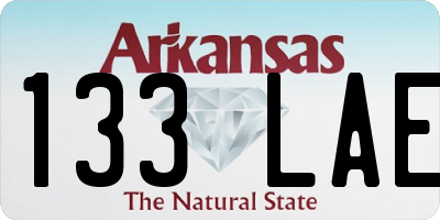 AR license plate 133LAE