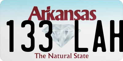 AR license plate 133LAH