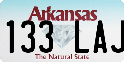 AR license plate 133LAJ