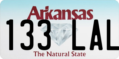 AR license plate 133LAL