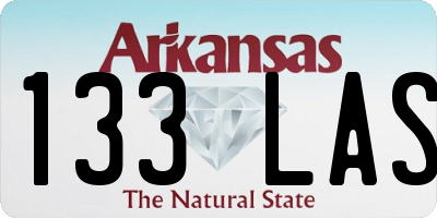 AR license plate 133LAS