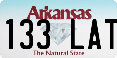AR license plate 133LAT