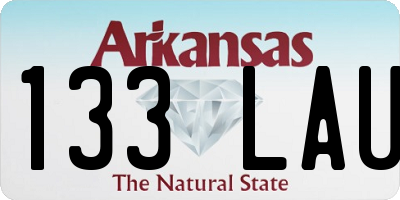 AR license plate 133LAU