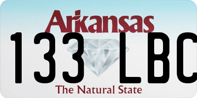 AR license plate 133LBC