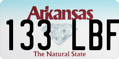 AR license plate 133LBF