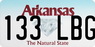 AR license plate 133LBG