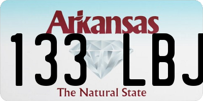 AR license plate 133LBJ