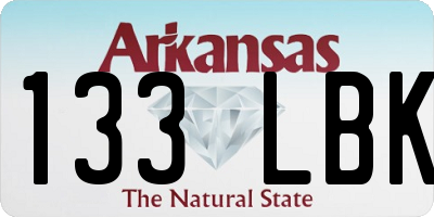 AR license plate 133LBK