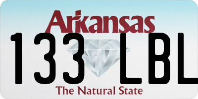 AR license plate 133LBL