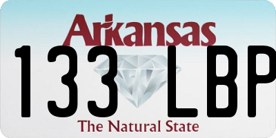 AR license plate 133LBP