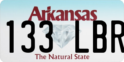 AR license plate 133LBR