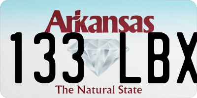 AR license plate 133LBX